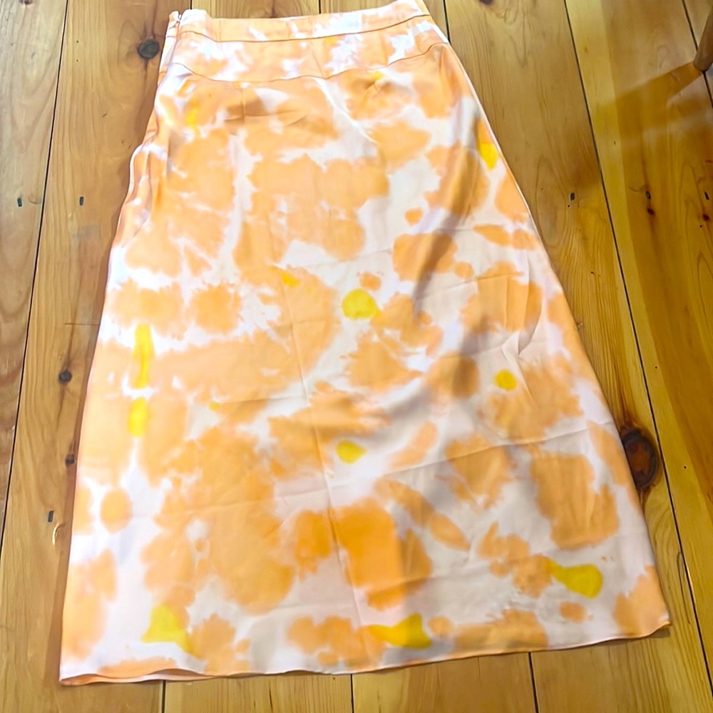 Free people tie dye ankle length skirt